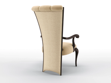 GRETA - Upholstered velvet chair with armrests by BRUNO ZAMPA - view 3